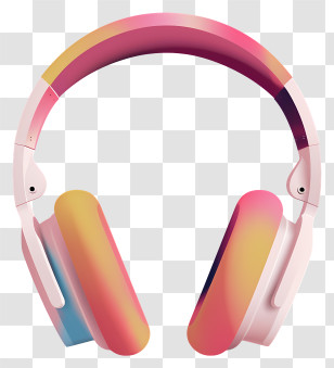 Headphones - Gradient Colored Headphones Transparent PNG