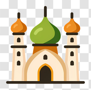 Mosque Logo - Cartoon Mosque Illustration Transparent PNG