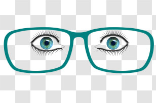 Eye Glasses - Glasses With Eyes Illustration Transparent PNG