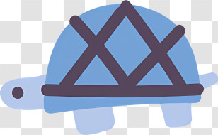 Cartoon Turtle - Blue Cartoon Tortoise Illustration Transparent PNG