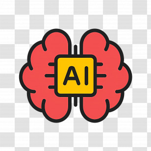 Artificial Intelligence - Artificial Intelligence Brain Icon Graphic Transparent PNG