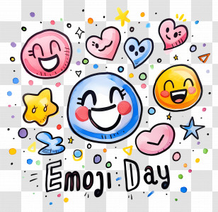 World Emoji Day - Colorful Emojis For Emoji Day Transparent PNG
