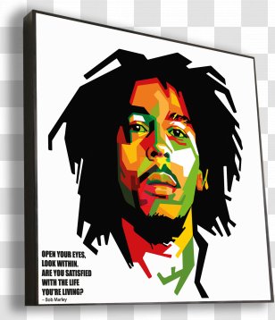 Bob Marley Silhouette Musician Drawing Transparent PNG