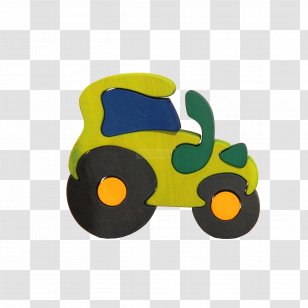 Fauna Puzzle Z Masivu ZelenÃ½ Traktor Product Design Toy - Technology - Wooden Toys Transparent PNG