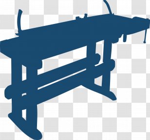 Workbench Silhouette Clip Art - Log Cabin - Workshop Transparent PNG