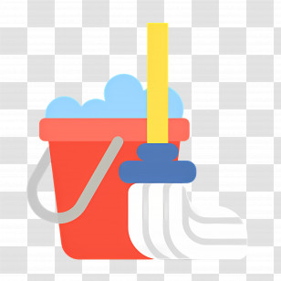 Cleaning Mop - Cleaning Bucket And Mop Transparent PNG