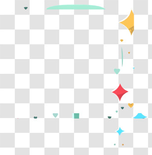 Glass Heart - Abstract Geometric Shapes In Colorful Design Transparent PNG