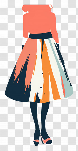 Skirt - Colorful Dress Transparent PNG