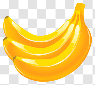 Ripe Bananas - Bunch Of Bright Yellow Bananas Illustration Transparent PNG