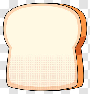 Toast - Plain Slice Of Bread Transparent PNG
