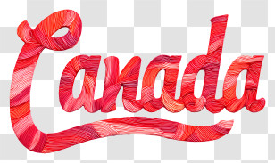 Canada Day - Canada Text Design Transparent PNG