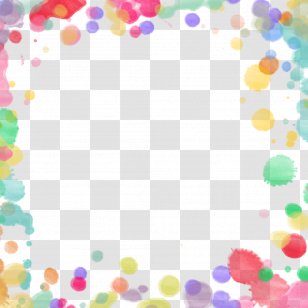 Color - Petal - Colorful Bubble Border Transparent PNG
