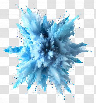 Blue Explosion - Blue Colorful Explosion Transparent PNG