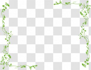 Vine Clip Art - Floral Design - Planting Cliparts Border Transparent PNG