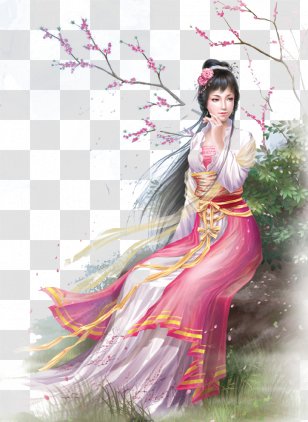 Lin Daiyu Dream Of The Red Chamber Xue Baochai Jia Baoyu Miaoyu - Tree - Animation Design Transparent PNG