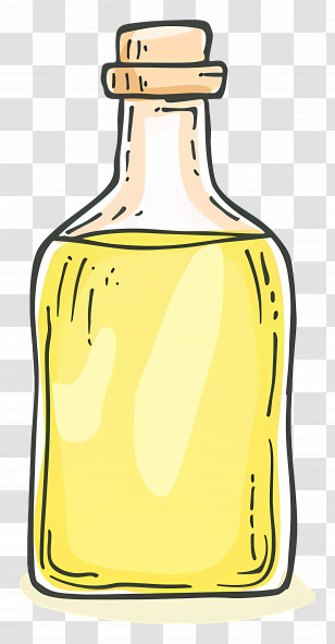 Cooking Oil - Illustration Of A Bottle Of Oil Transparent PNG