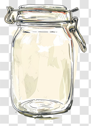 Empty Glass Jar - Glass Jar With Lid Transparent PNG