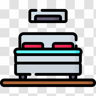 Sleeping Room - Modern Bed In Bedroom Transparent PNG