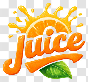 Juice Logo - Orange Juice Splash Logo Transparent PNG