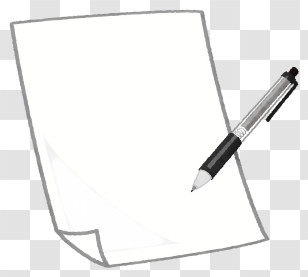 Paper - Blank Paper And Pen For Writing Transparent PNG