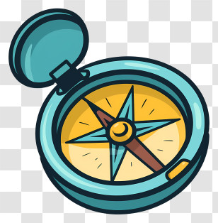 Compass - Cartoon Compass For Navigation Transparent PNG