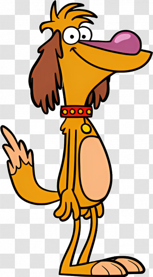 Nature Cat - Cartoon Dog With A Red Collar Transparent PNG