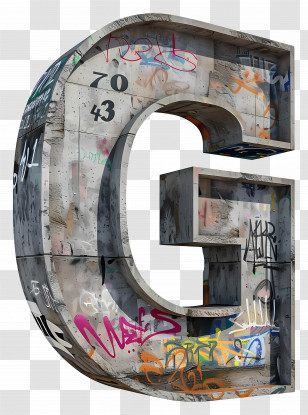 Letter G - Urban Graffiti Letter G Transparent PNG