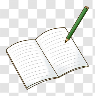 Icon - Notebook And Pencil For Note-Taking And Writing Transparent PNG