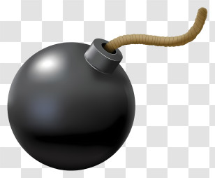 Timer Bomb - Cartoon Bomb With Fuse Transparent PNG