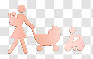 Child Icon Family Icons Icon Mother Walking With Three Babies Icon Transparent PNG