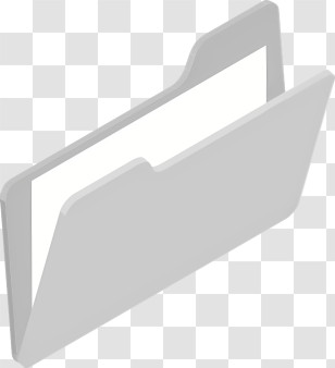 Icon - Open Grey Folder Transparent PNG