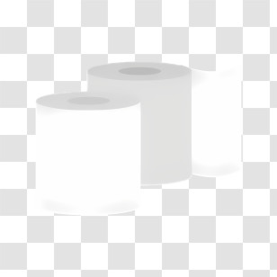 Cartoon - White Toilet Paper Rolls Transparent PNG