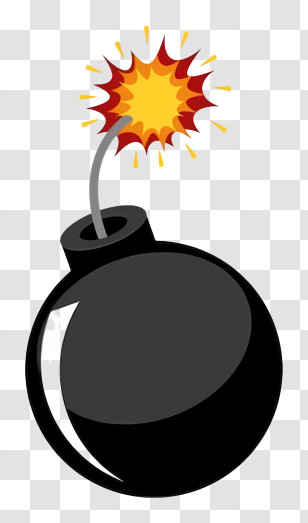 Timer Bomb - Cartoon Bomb With Lit Fuse Illustration Transparent PNG