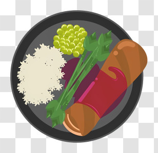 Thai Food - Delicious Plate Of Food Transparent PNG