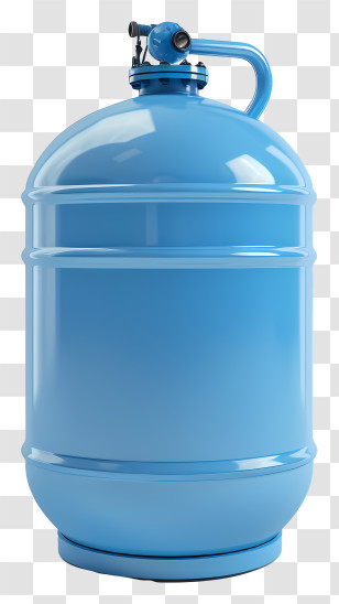 Gas Cylinder - Blue Liquid Storage Container With Handle Transparent PNG