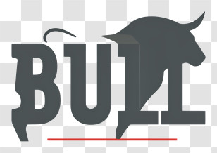 Bull Logo - Bull Silhouette Logo Emblem Transparent PNG