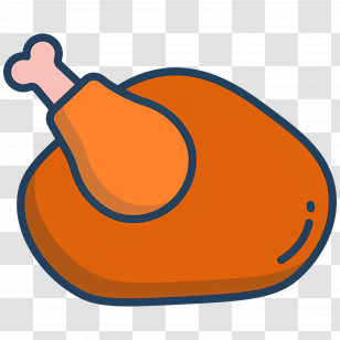 Chicken Food - Cartoon Chicken Leg Illustration Transparent PNG