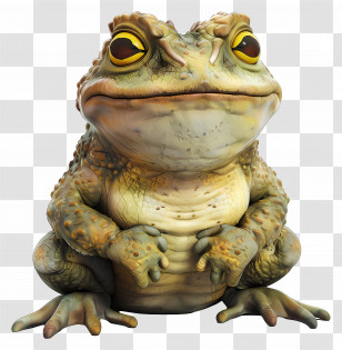 Cartoon Toad - Realistic Toad Illustration For Nature Themes Transparent PNG