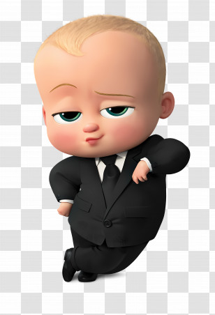 The Boss Baby - Baby Cartoon Character In Suit Transparent PNG