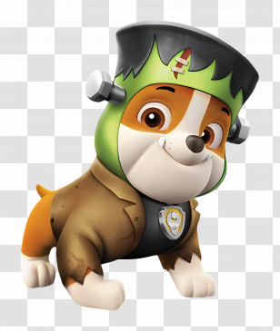 Paw Patrol - Cartoon Dog In Frankenstein Costume Transparent PNG