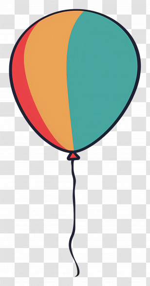 Balloon - Multicolored Party Balloon Artwork Transparent PNG