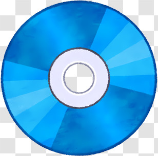 Icon - Blue CD Transparent PNG