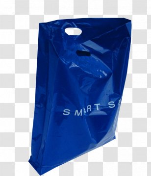 Plastic Bag Paper Shopping Bags & Trolleys - Cobalt Blue Transparent PNG