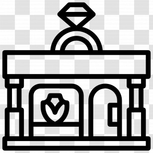 Jewellery Shop - Outline Jewelry Store Transparent PNG