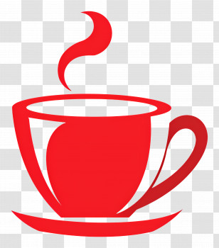 Red Coffee Cup - Red Steaming Tea Cup Illustration Transparent PNG
