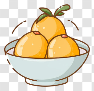 Lemons - Fresh Oranges In A Bowl Transparent PNG