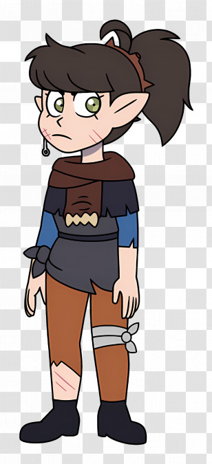 Viney - Cartoon Character Of Fantasy Elf Transparent PNG