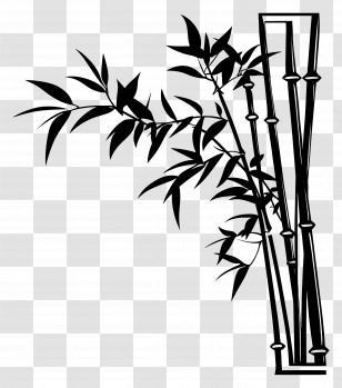 Bamboo - Bamboo Silhouette Illustration Transparent PNG