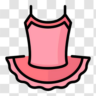 Ballet Dress - Elegant Pink Ballet Dress Transparent PNG