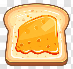 Toast - Cheese On Bread Slice Illustration Transparent PNG